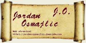 Jordan Osmajlić vizit kartica